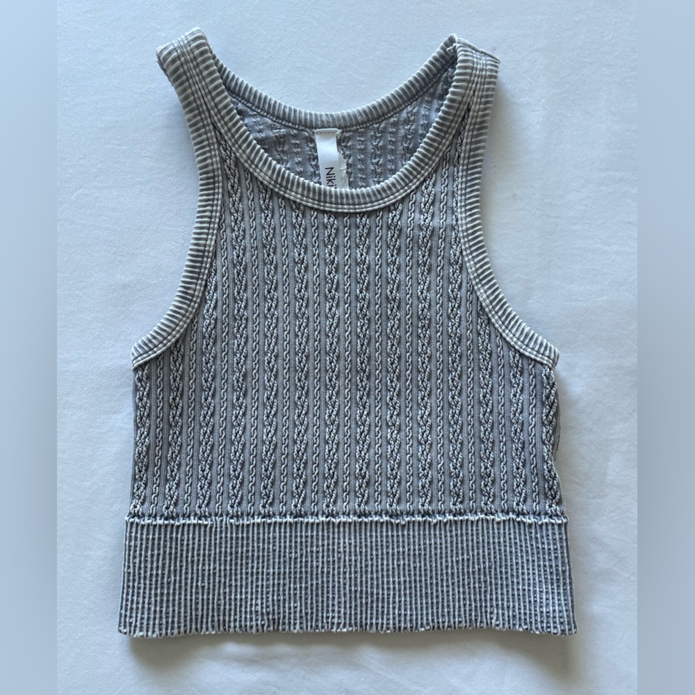 Nikibiki Vintage High Neck Crop Top